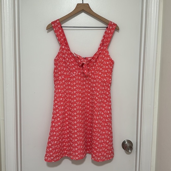 BLUE RAIN | FRANCESCA’S | Andrea Embroidered Eyelet Mini Dress - Picture 4 of 6